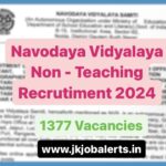 NVS Non Teaching Recruitment 2024 pdf – 1377 Posts